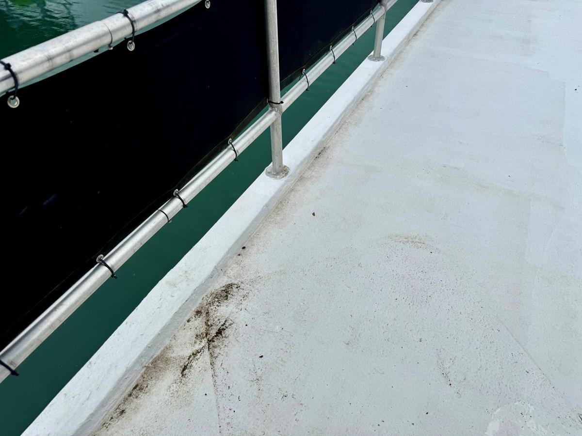 a close-up of a pipe aboard 2012 MAJESTIC 16 X 75WB HOUSEBOAT NLSD Yacht for Sale