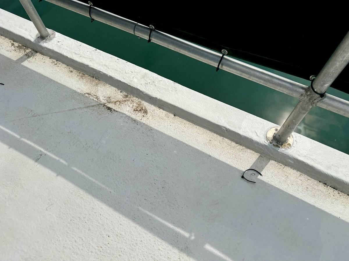 a close-up of a pipe aboard 2012 MAJESTIC 16 X 75WB HOUSEBOAT NLSD Yacht for Sale