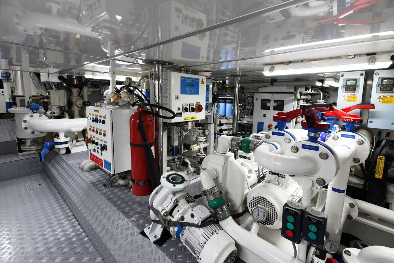 a room with machinery aboard ANNE Yacht for Sale