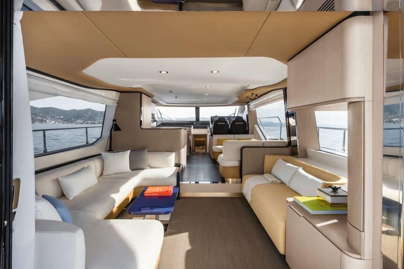 inside of a vehicle aboard 2023 AZIMUT FLY 78/56 Yacht for Sale