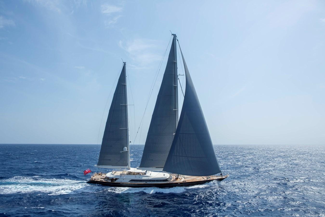 a sailboat on the water aboard ASAHI Yacht for Sale