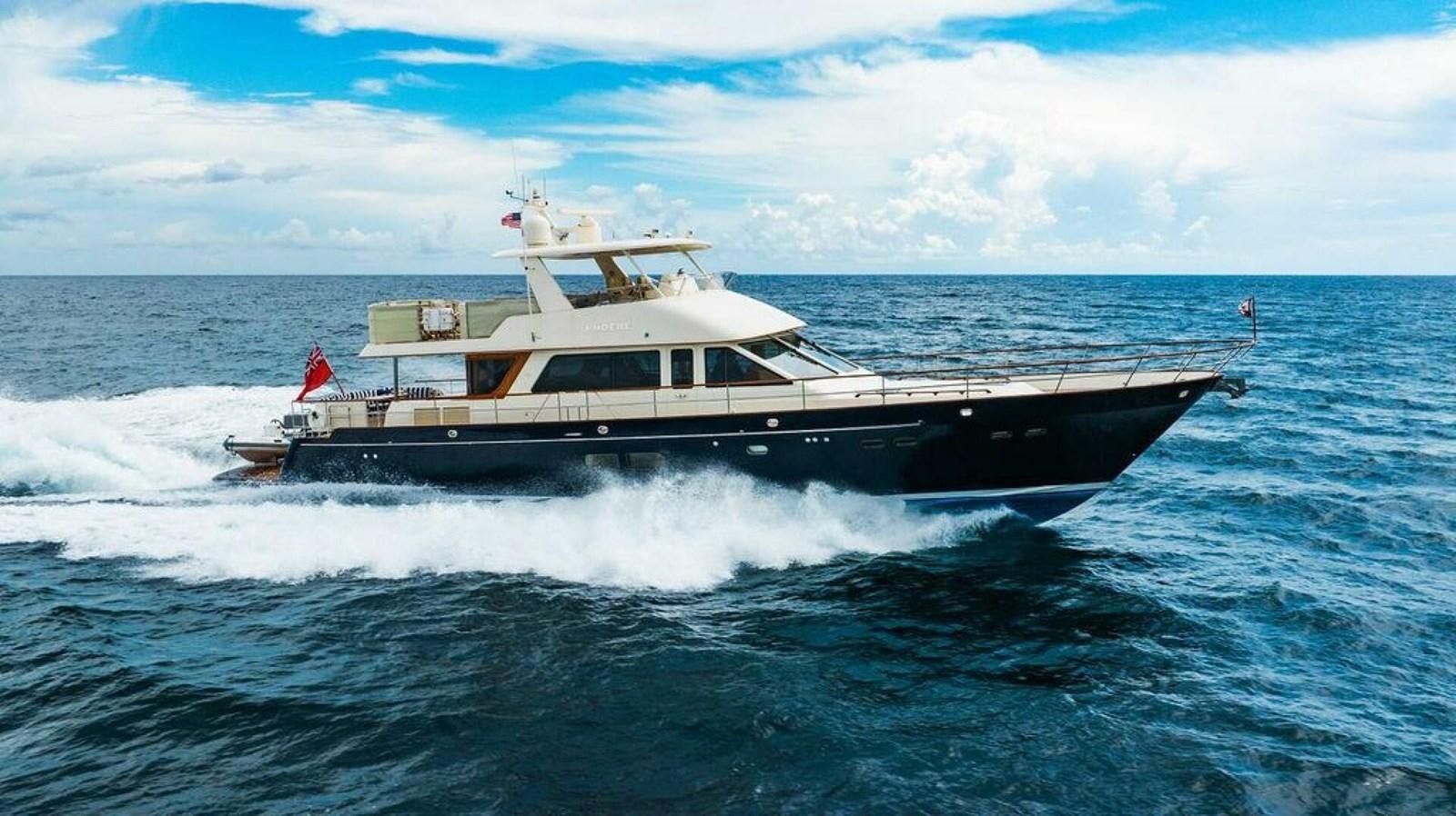 a boat in the water aboard PHOEBE Yacht for Sale