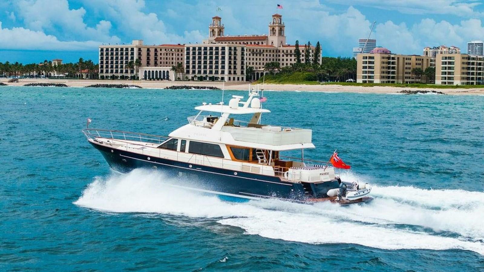 a boat on the water aboard PHOEBE Yacht for Sale