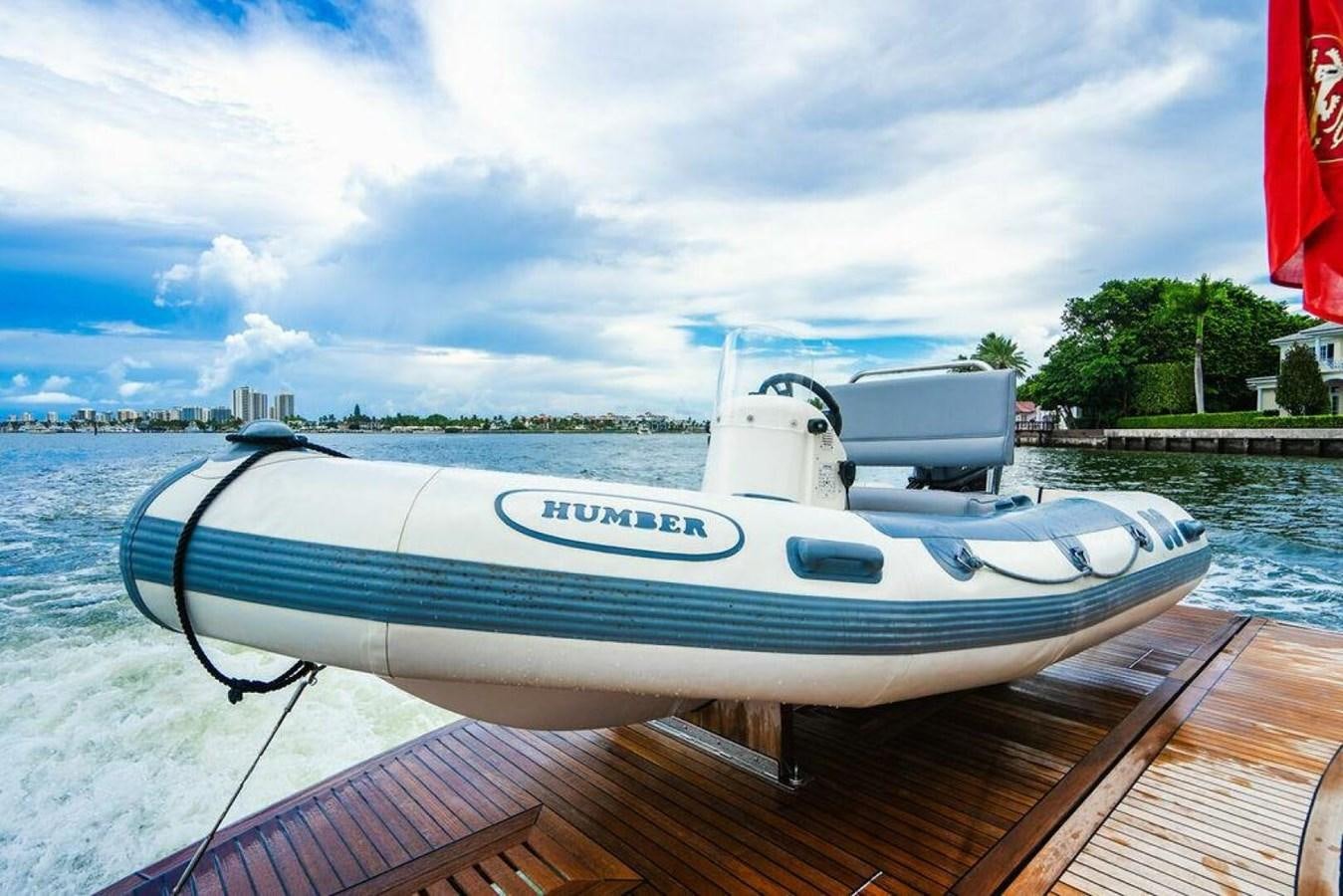 a boat on a dock aboard PHOEBE Yacht for Sale