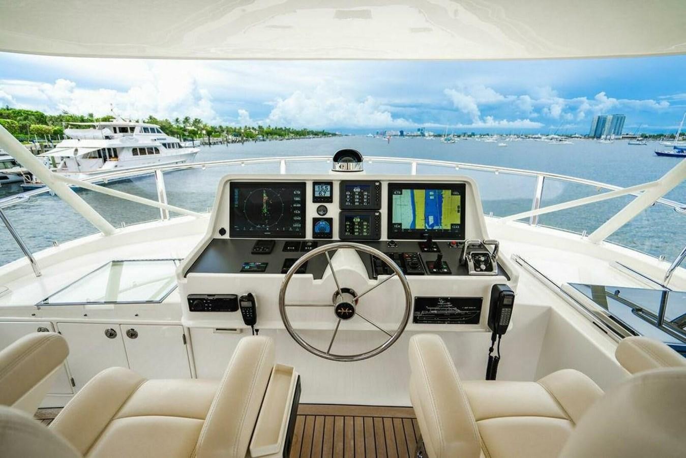the cockpit of a plane aboard PHOEBE Yacht for Sale