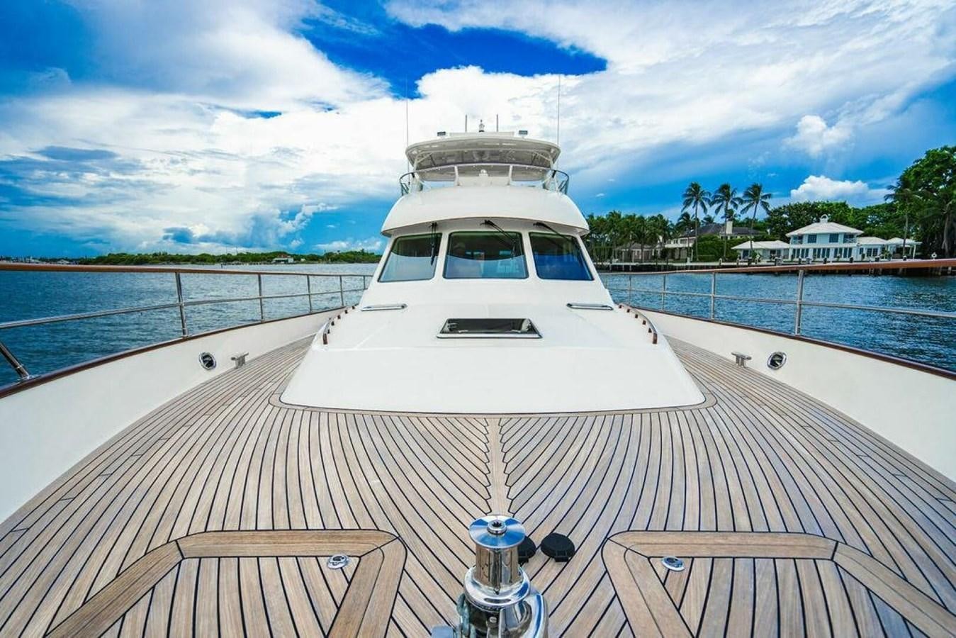 a boat on a deck aboard PHOEBE Yacht for Sale