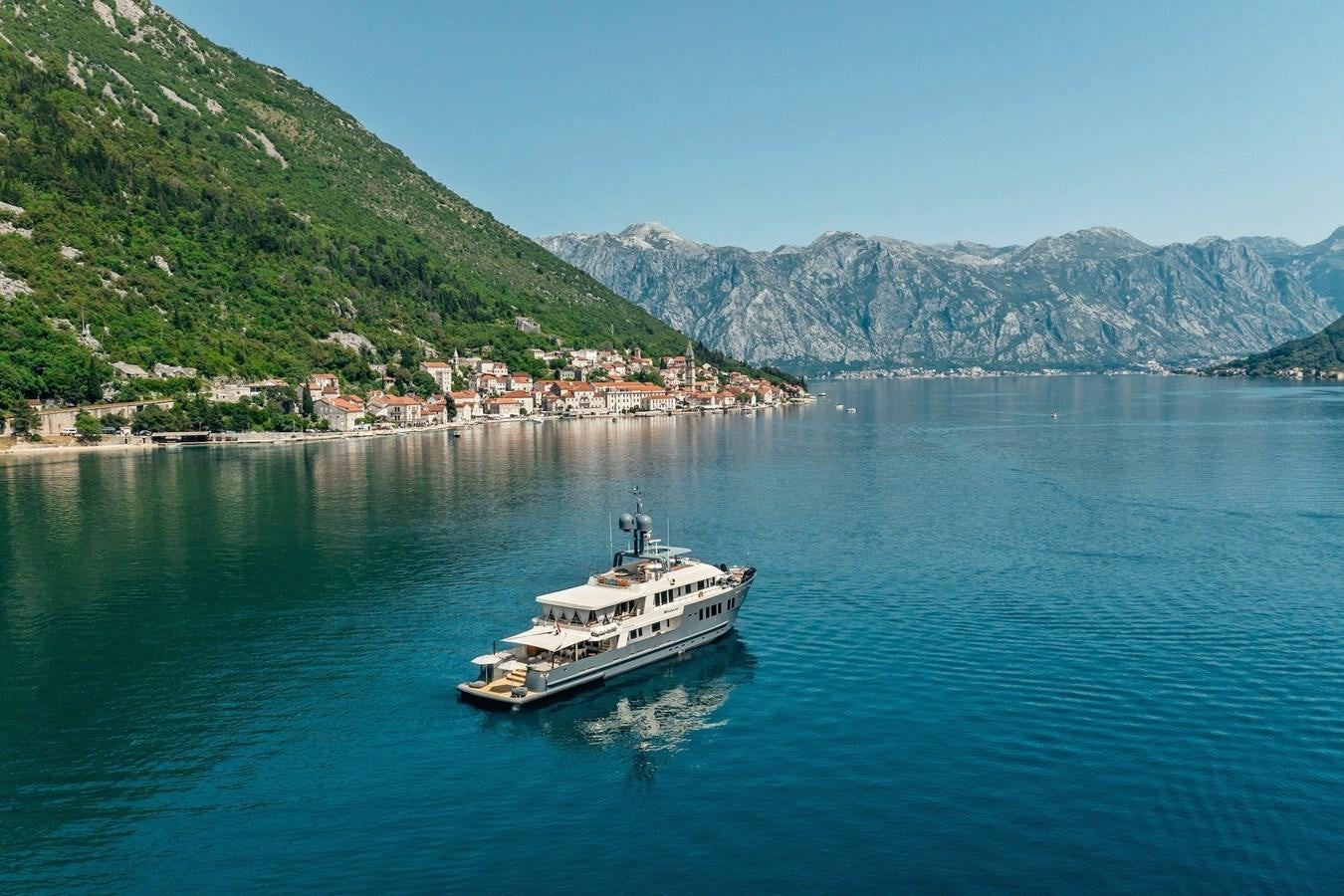 a boat sailing on water aboard ZULU Yacht for Sale