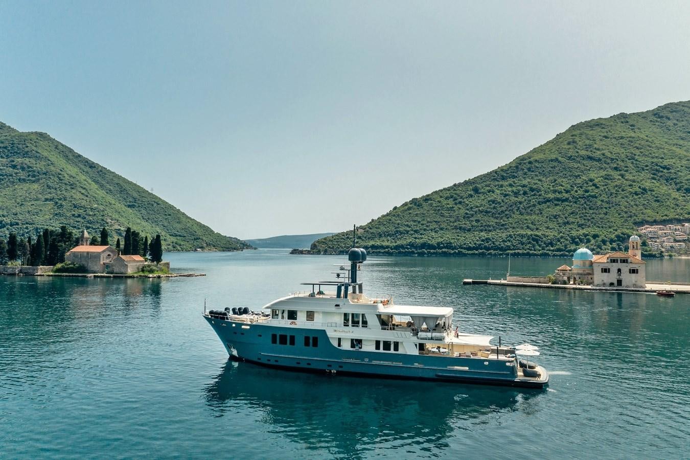 a boat in the water aboard ZULU Yacht for Sale