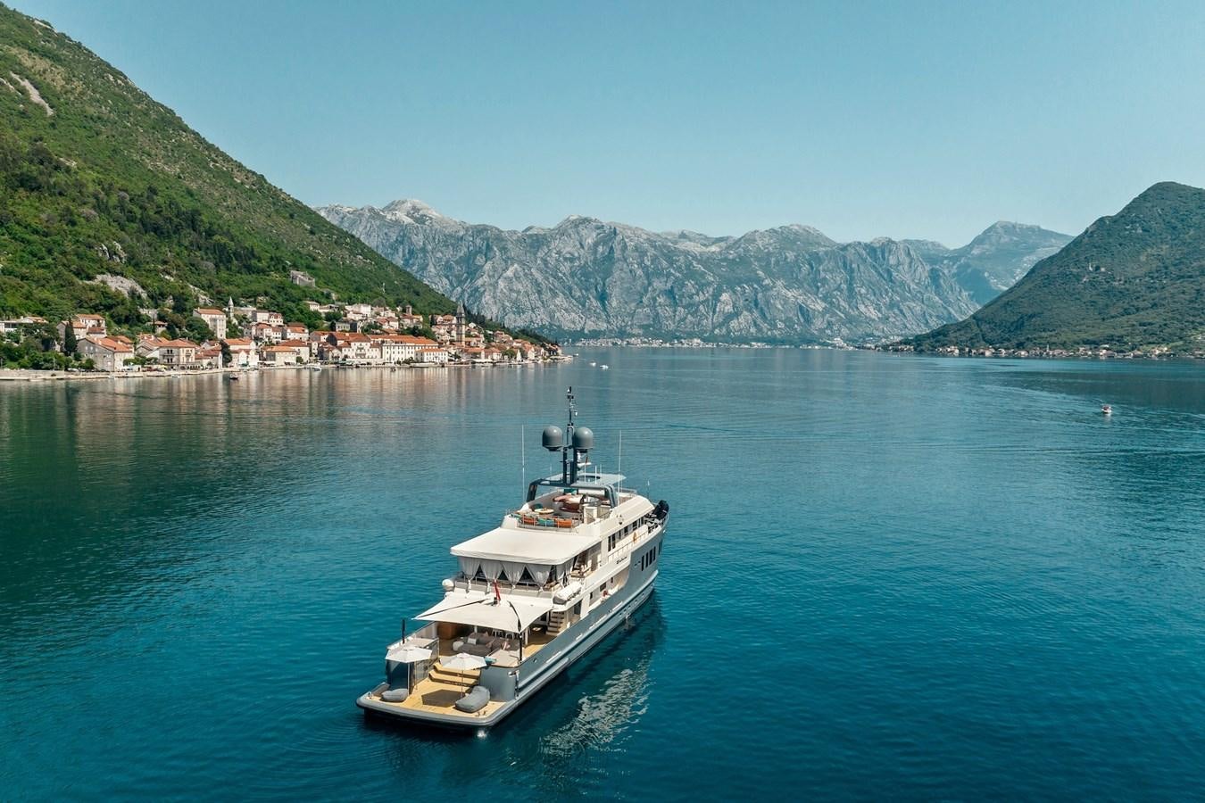 a boat sailing on the water aboard ZULU Yacht for Sale