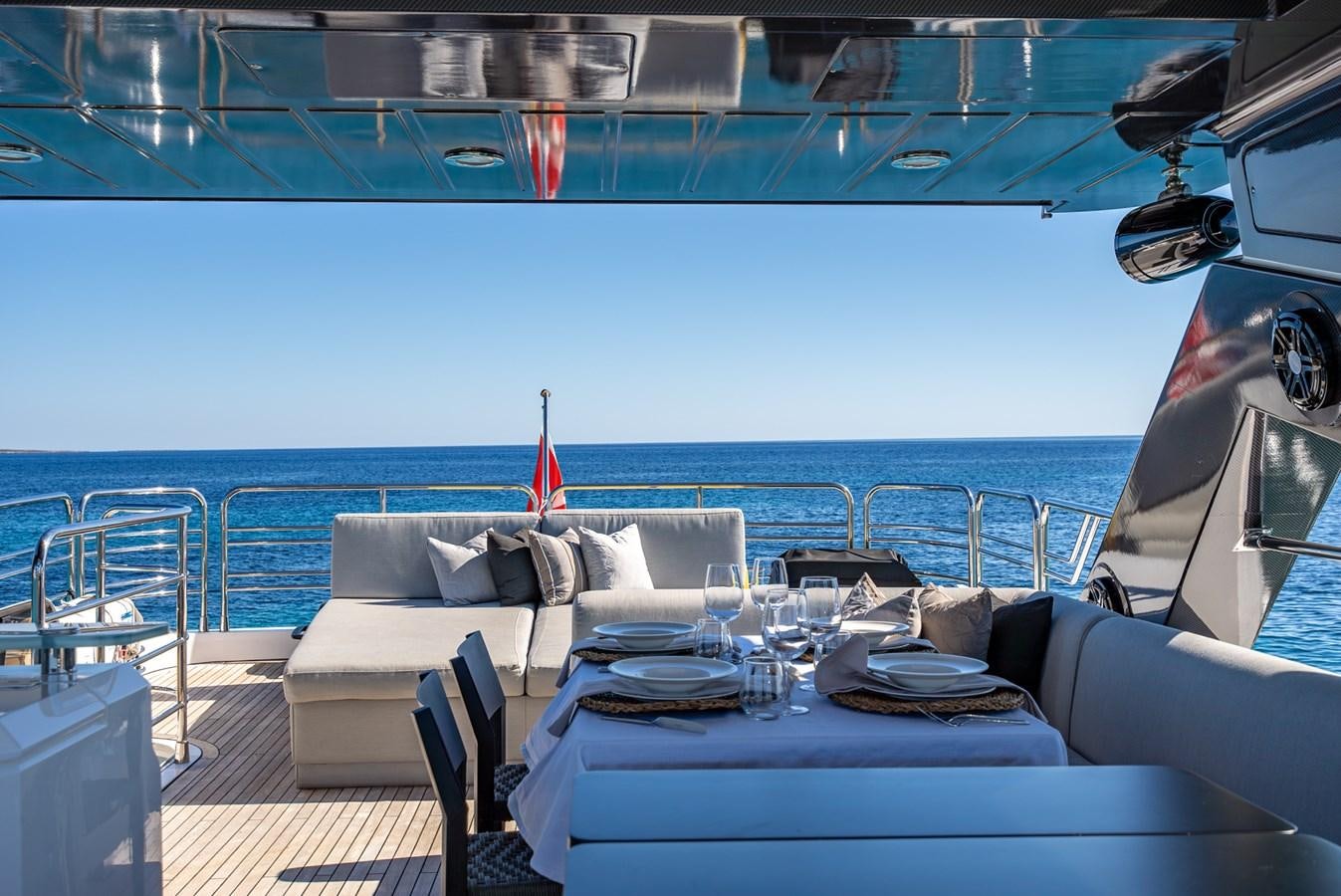 a boat on the water aboard MOZZ II Yacht for Sale