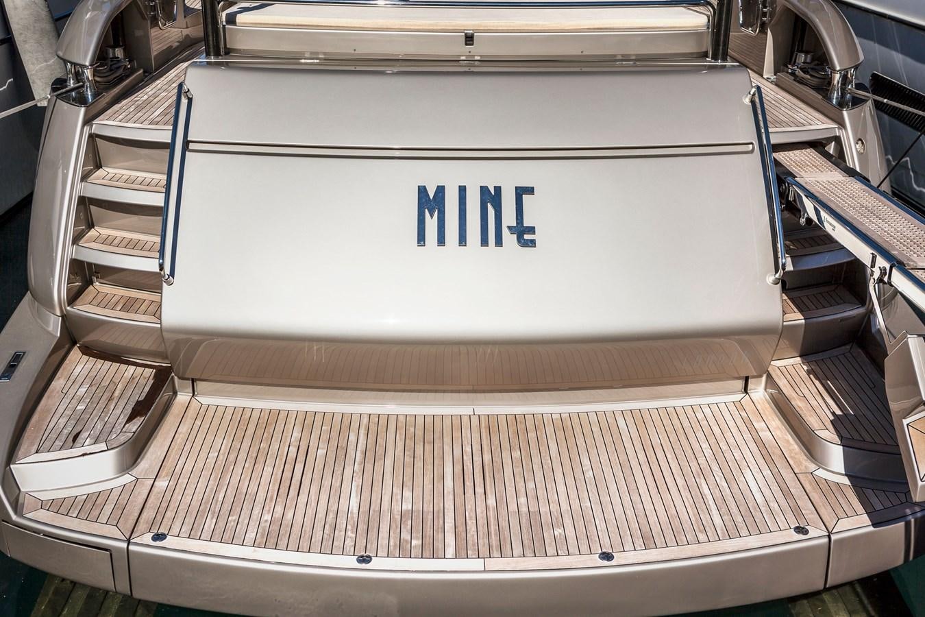 a white box with a blue label on it aboard MINE Yacht for Sale
