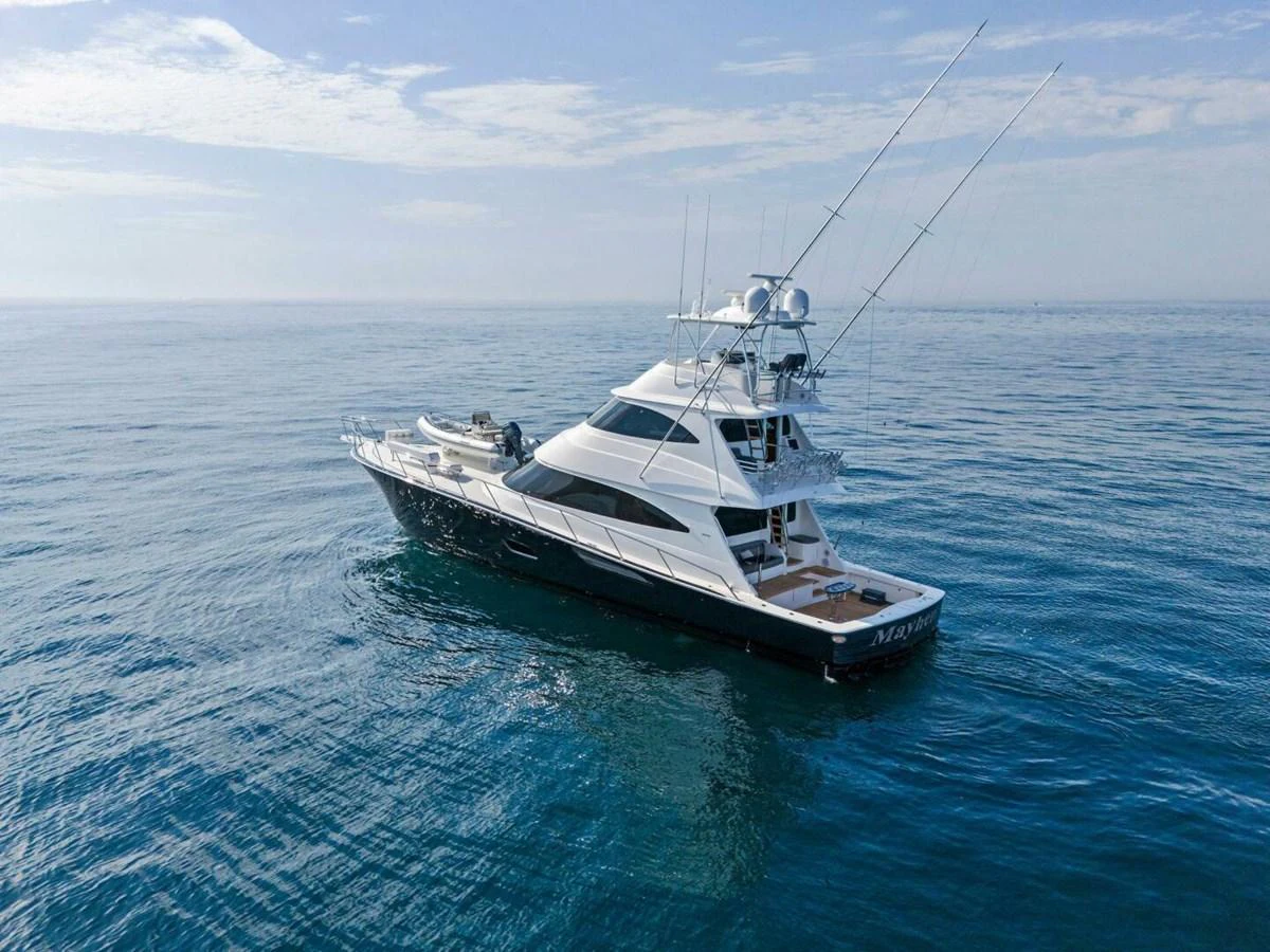 a boat in the water aboard TEAM MAYHEM Yacht for Sale