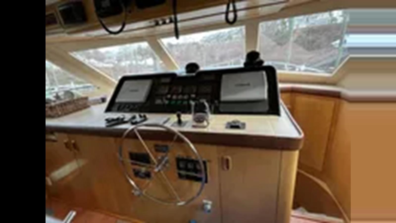 a machine on the counter aboard 1999 HATTERAS 74 SPORT DECK MOTOR YACHT Yacht for Sale