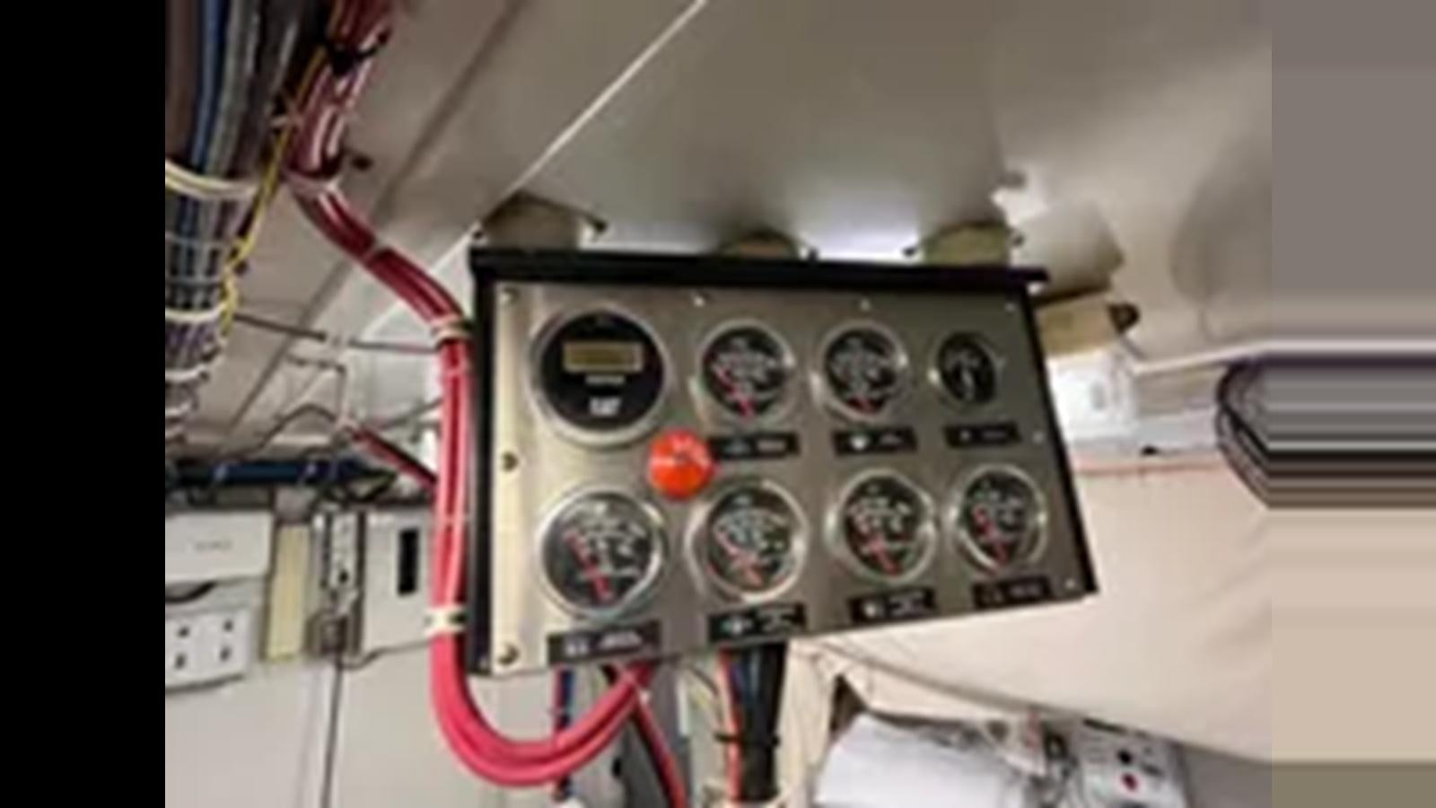 a close-up of a computer aboard 1999 HATTERAS 74 SPORT DECK MOTOR YACHT Yacht for Sale
