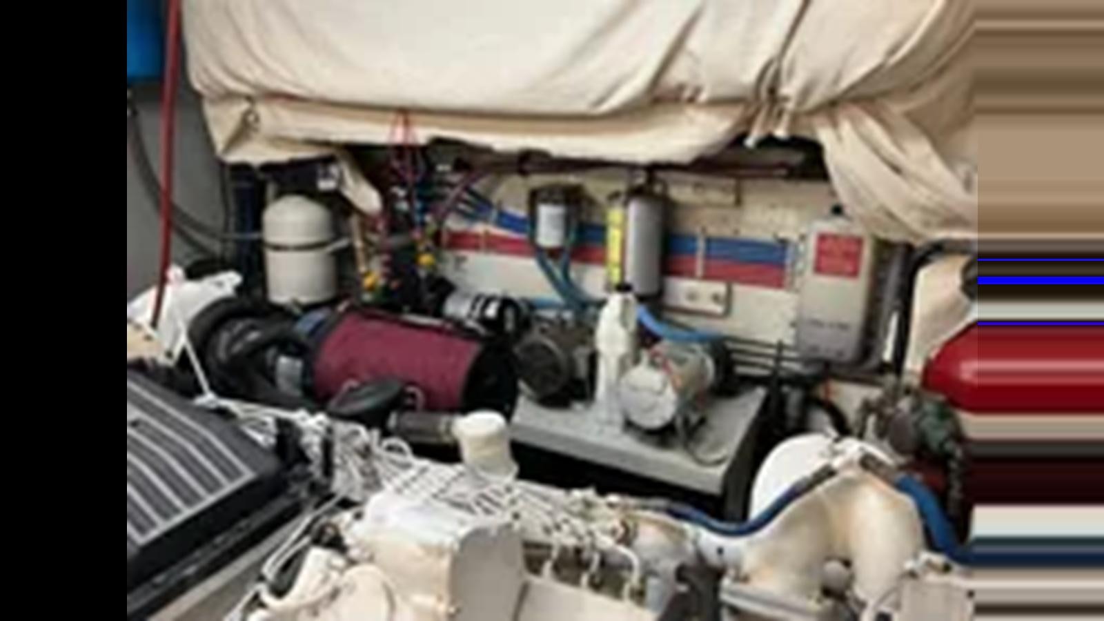 inside of a vehicle aboard 1999 HATTERAS 74 SPORT DECK MOTOR YACHT Yacht for Sale