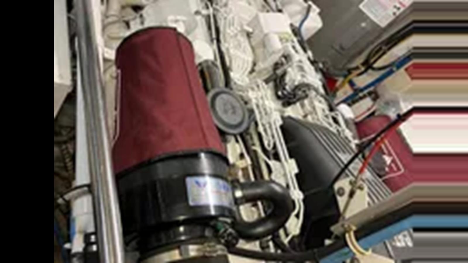 a machine with wires aboard 1999 HATTERAS 74 SPORT DECK MOTOR YACHT Yacht for Sale