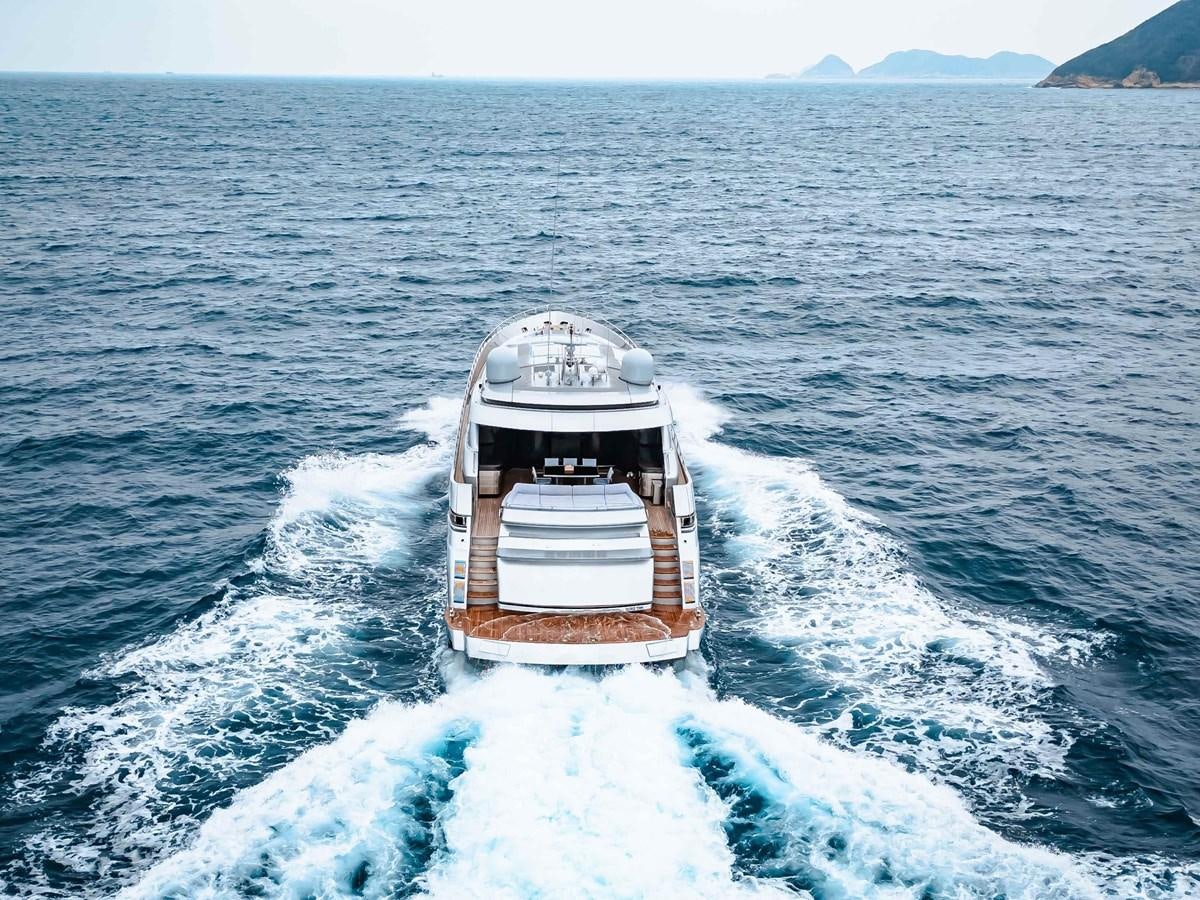 a ship in the ocean aboard GAMMA Yacht for Sale