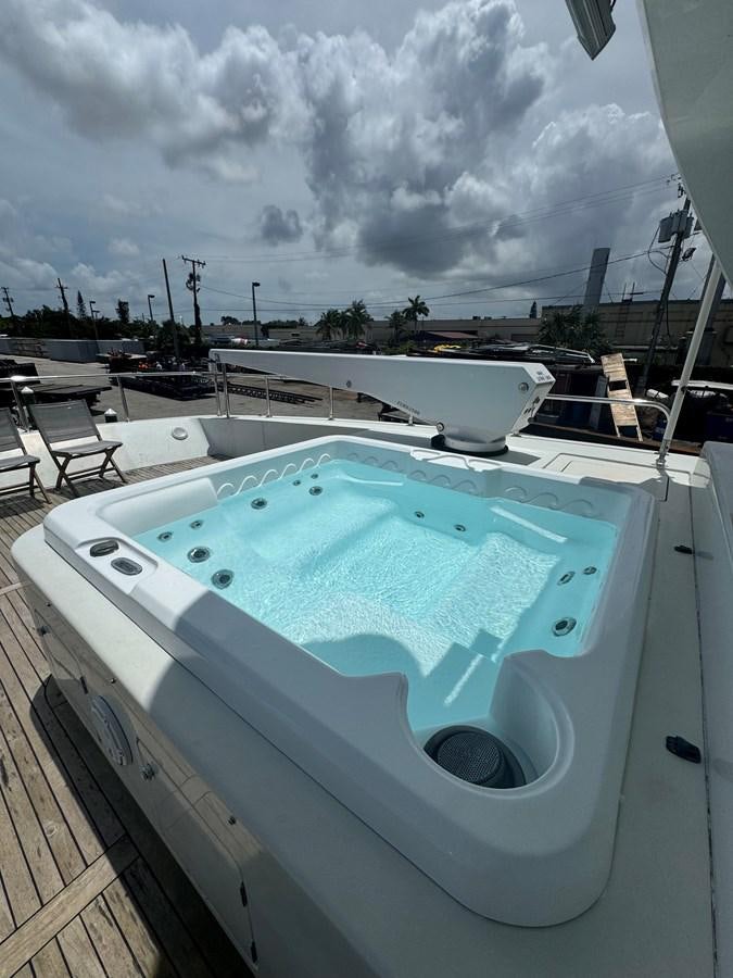a swimming pool on a deck aboard BAGLIETTO 116 Yacht for Sale