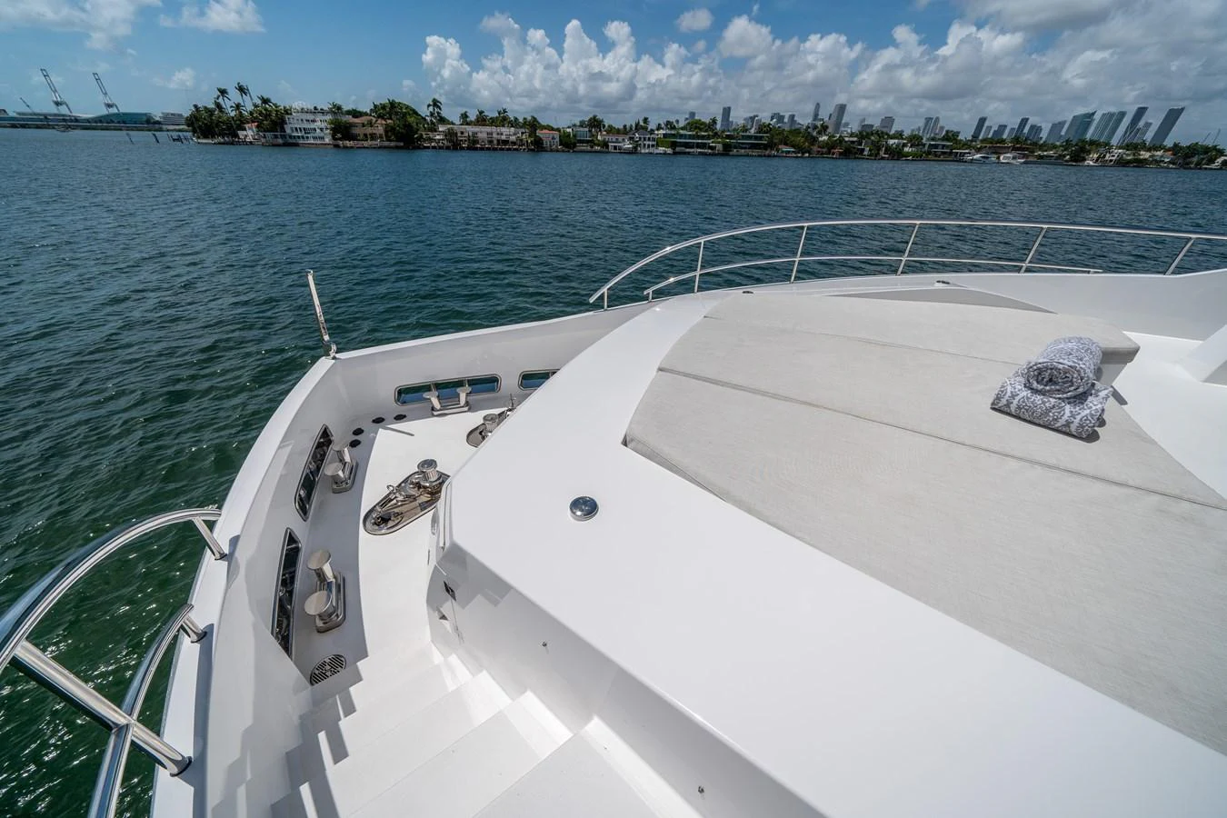 a boat on the water aboard DAY ONE Yacht for Sale