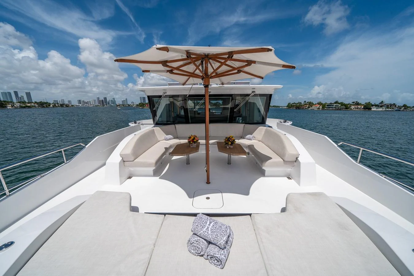 a boat on the water aboard DAY ONE Yacht for Sale