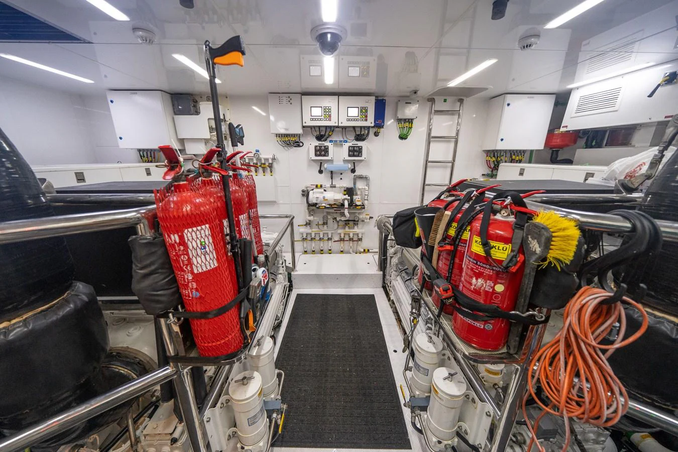 a room with several equipment aboard DAY ONE Yacht for Sale