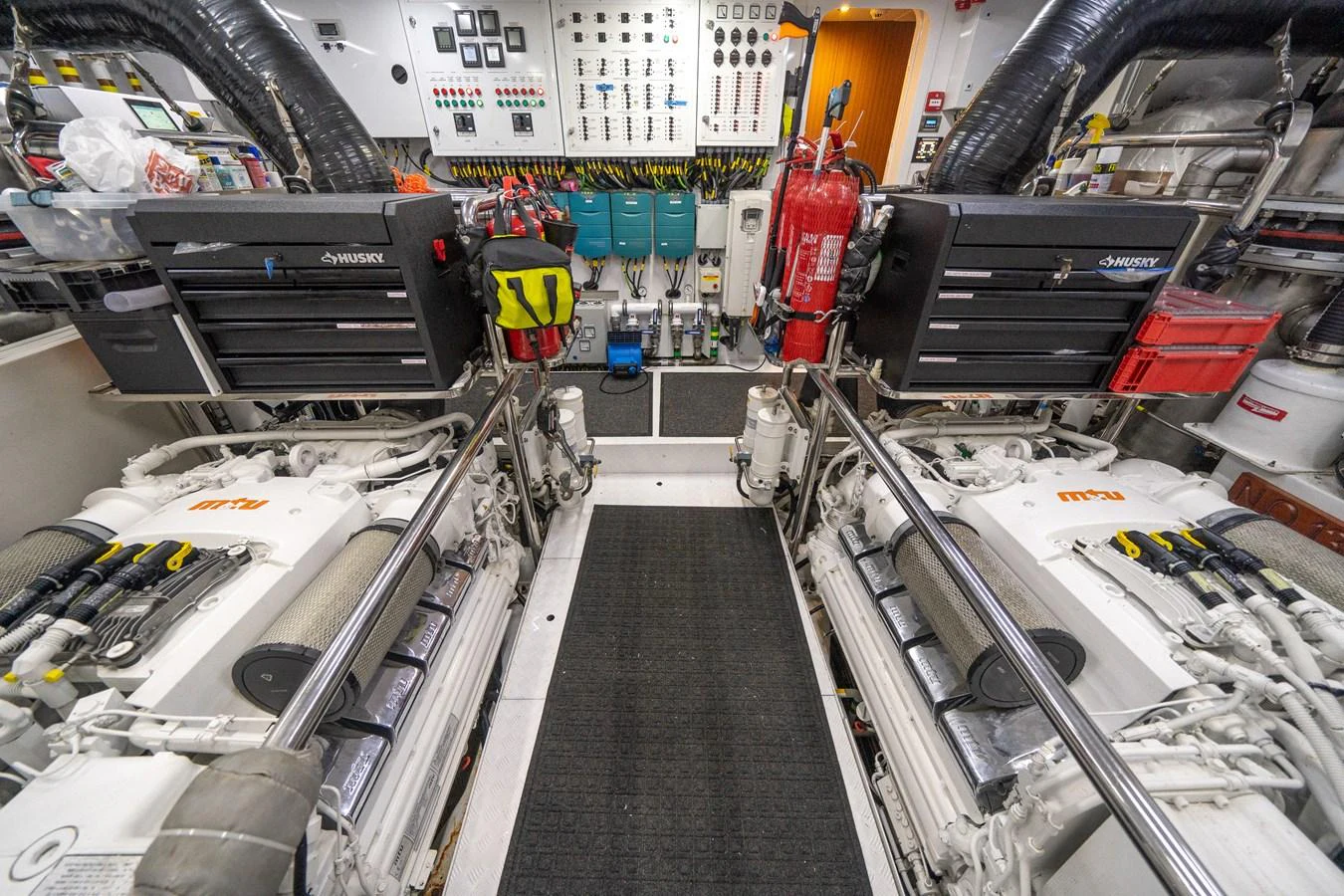 a machine with wires aboard DAY ONE Yacht for Sale