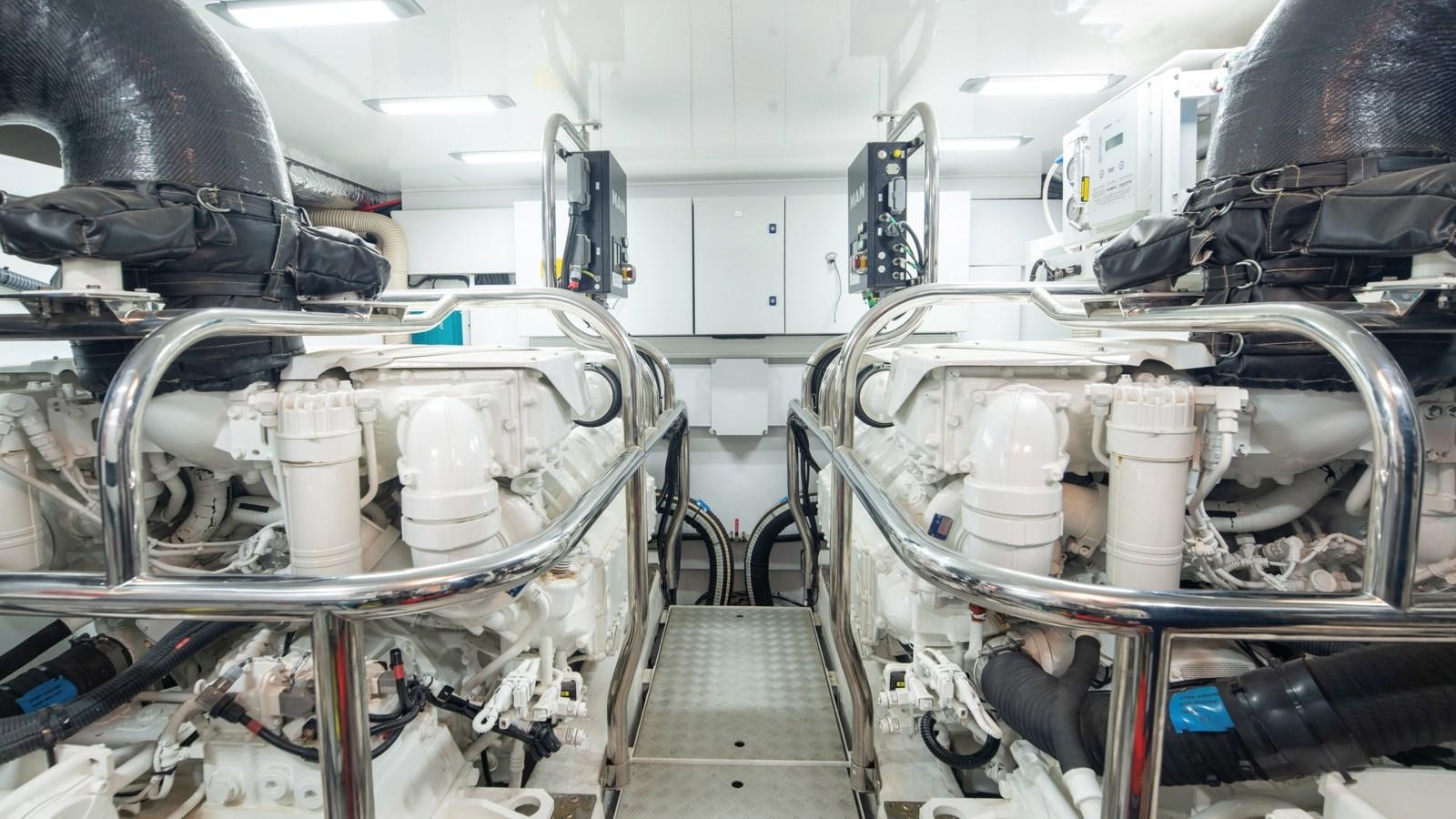 a large machine with many tubes aboard SERENATA Yacht for Sale