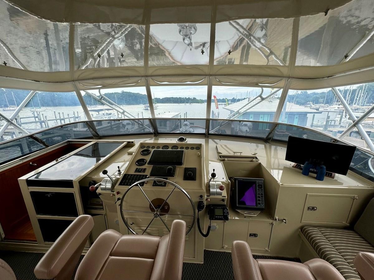 inside of a vehicle aboard BRAVEHEART Yacht for Sale