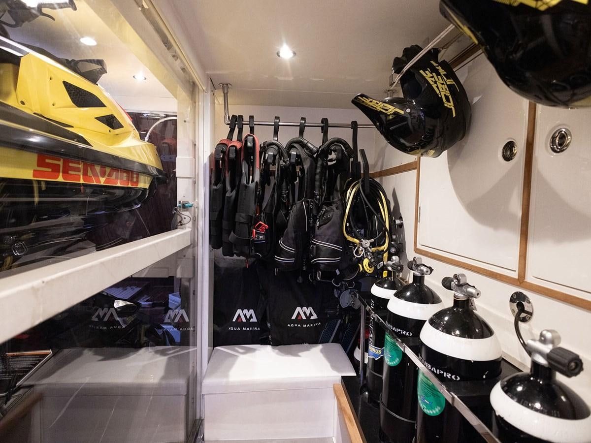 a store with various items aboard ACE 2 Yacht for Sale