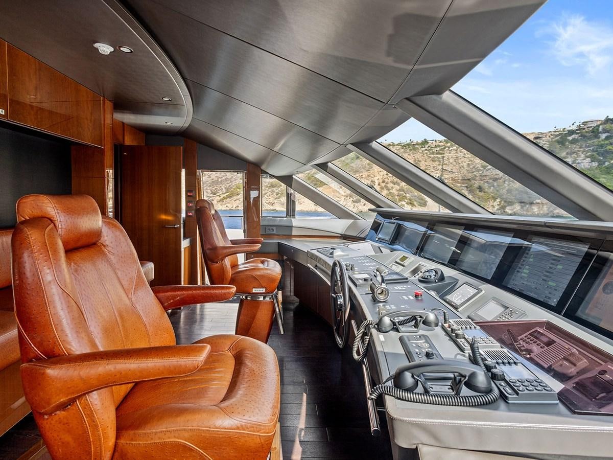 inside of a train aboard ACE 2 Yacht for Sale