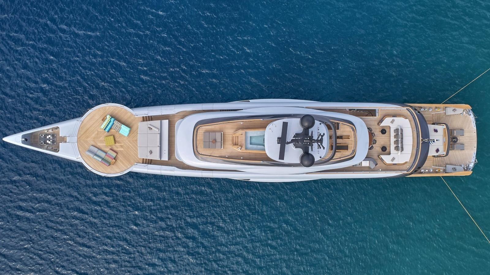 a space ship in the water aboard GECO Yacht for Sale
