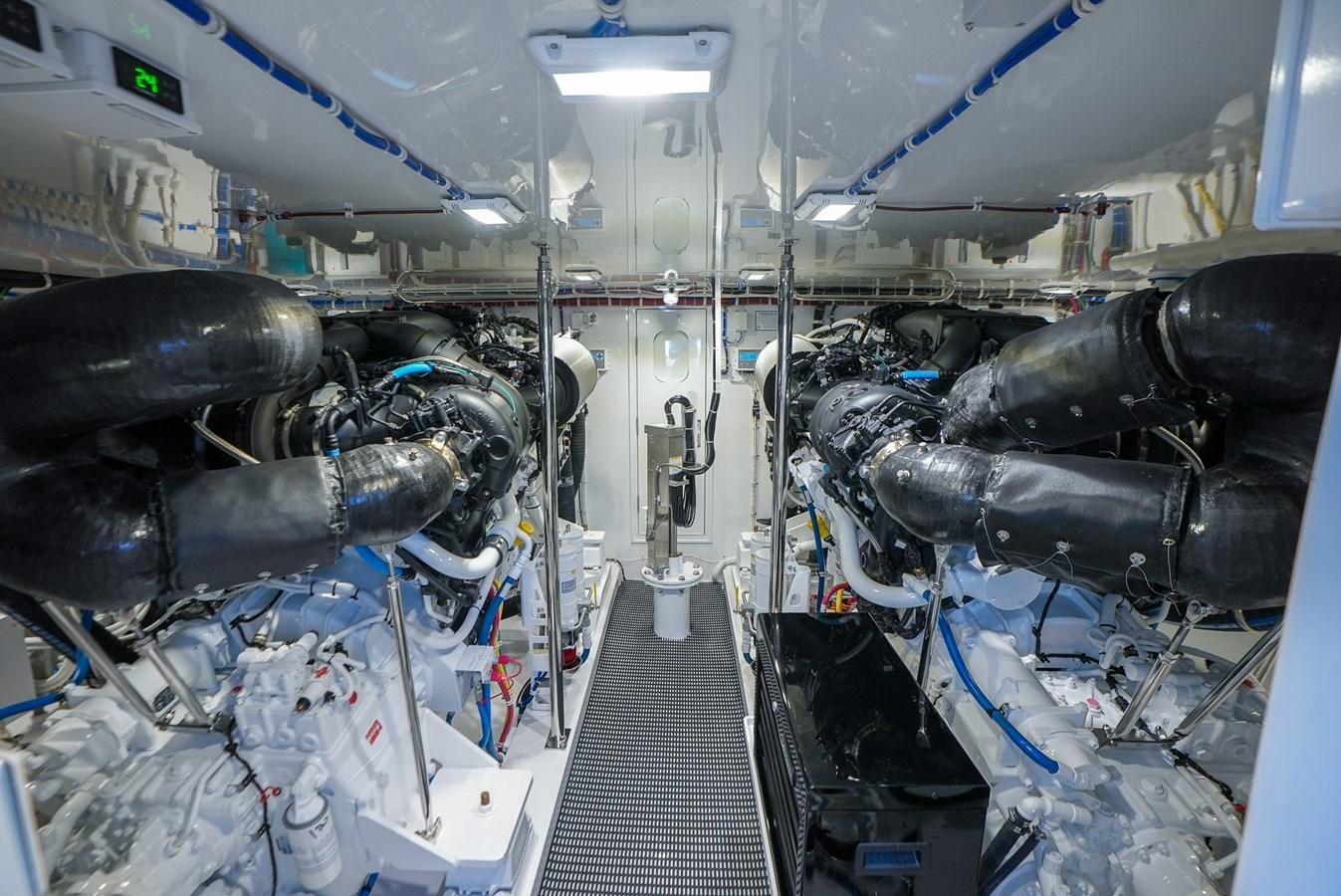 a machine with a large metal pipe aboard GT 70 Yacht for Sale