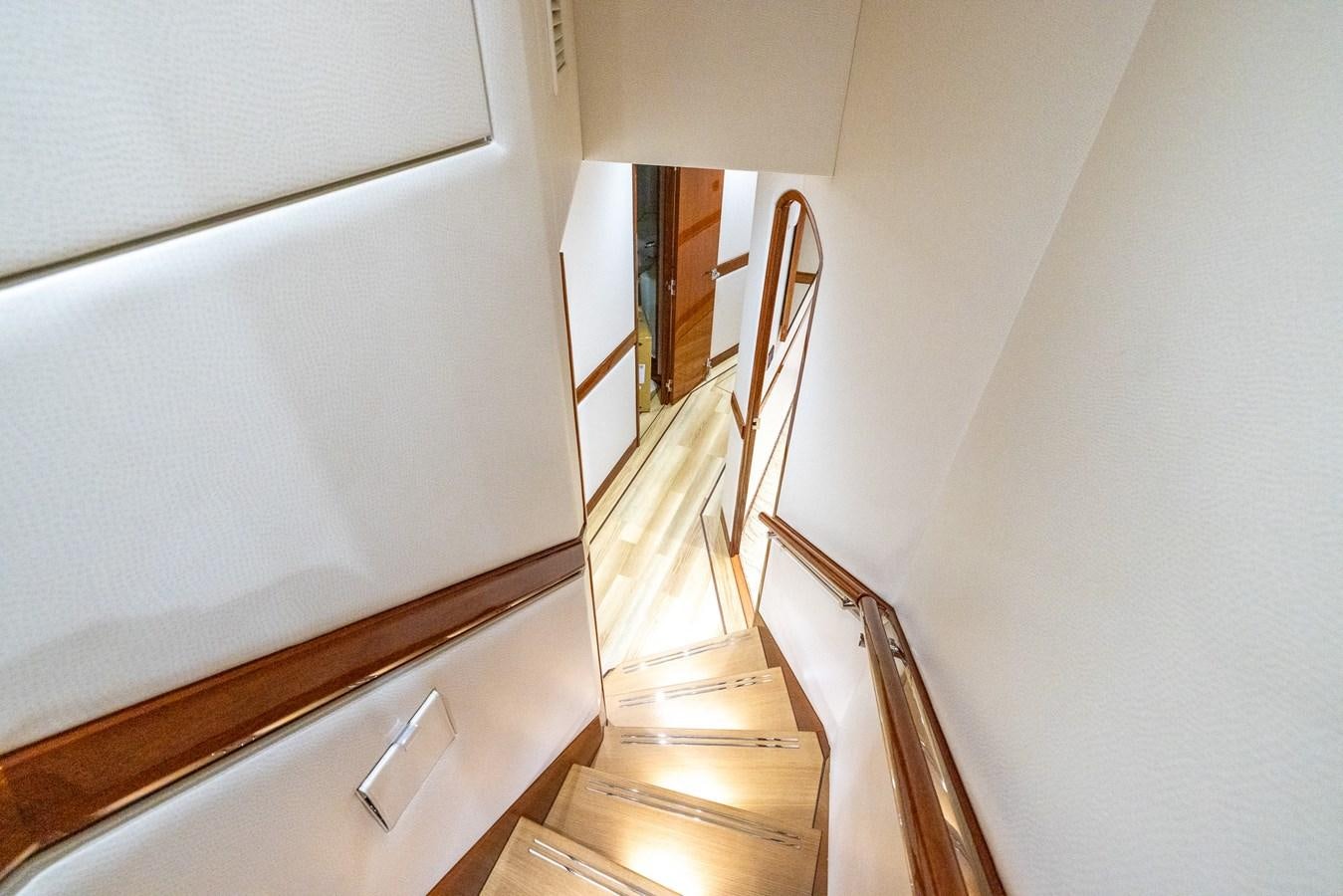 a white door with a metal frame aboard GT 70 Yacht for Sale