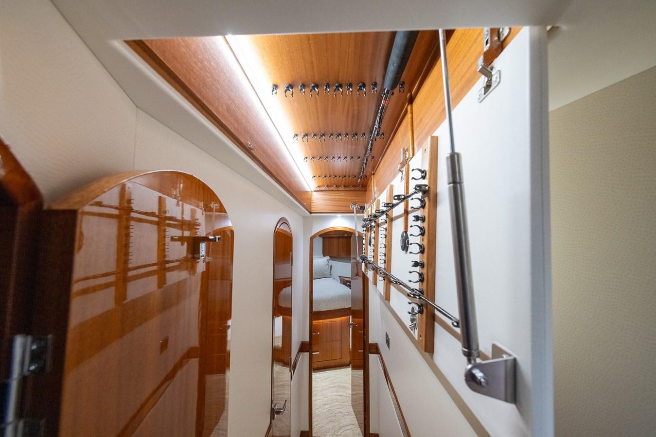 a room with bunk beds aboard GT 70 Yacht for Sale