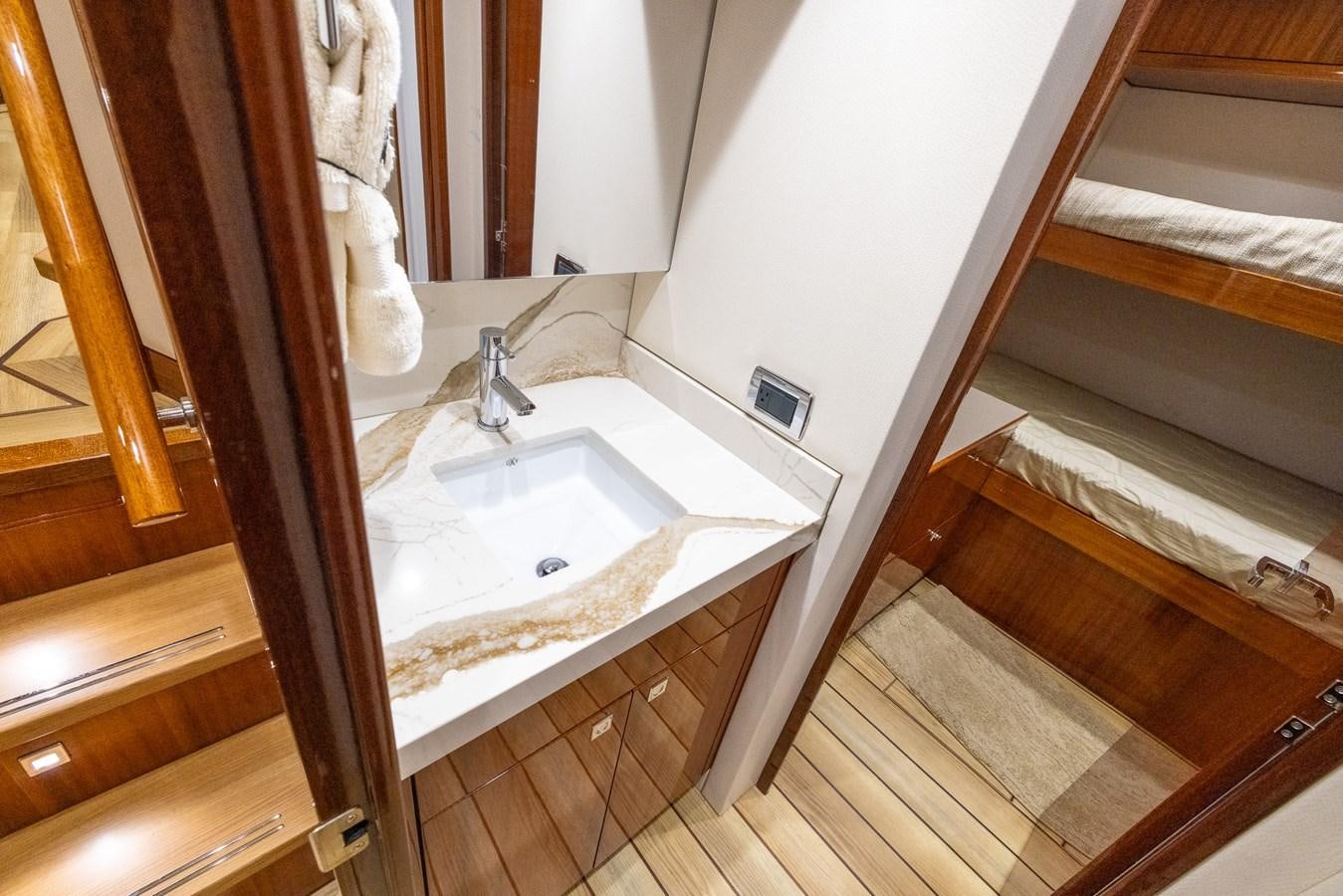 a sink in a bathroom aboard GT 70 Yacht for Sale
