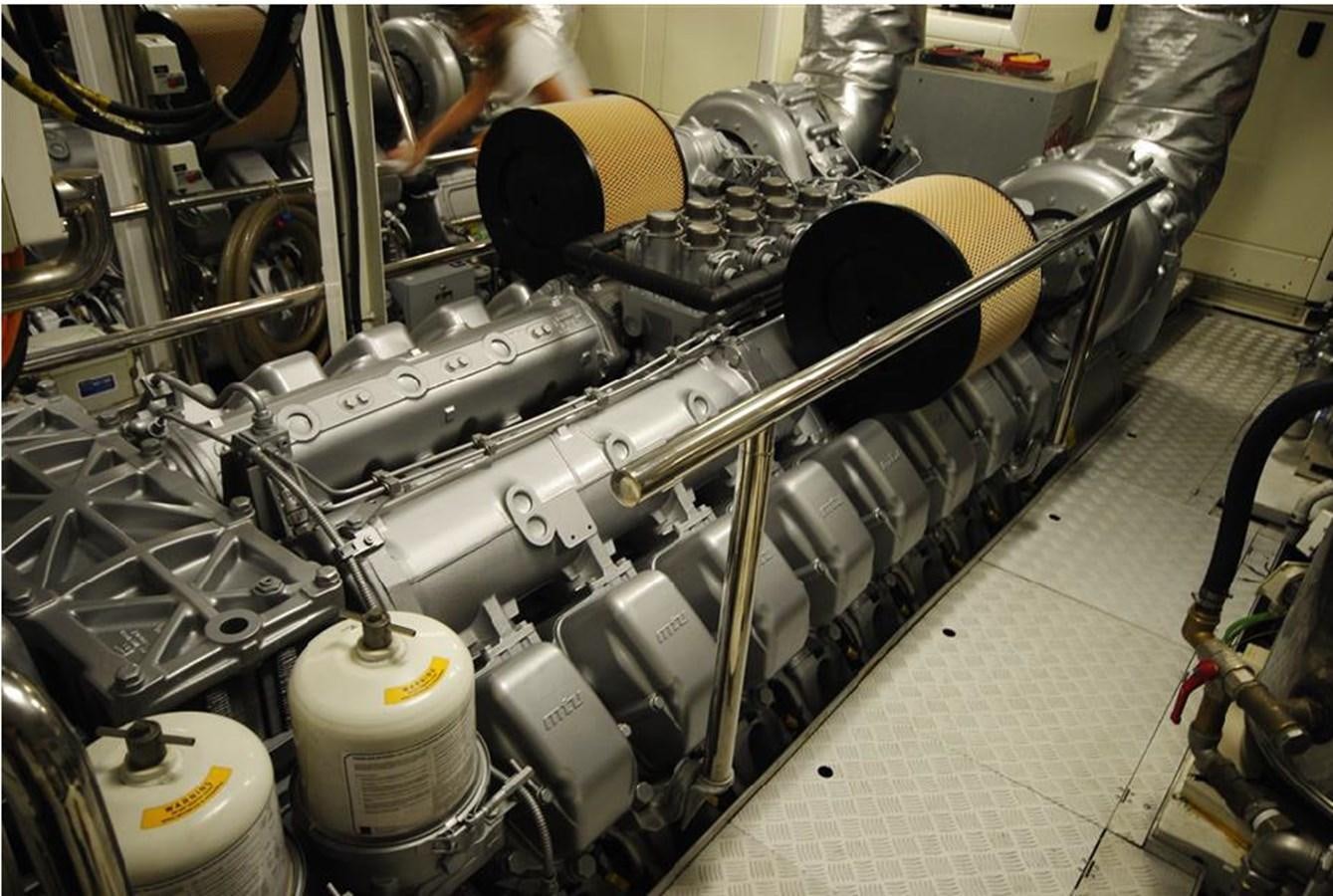 a machine with a large metal cylinder aboard LIBERDADE Yacht for Sale