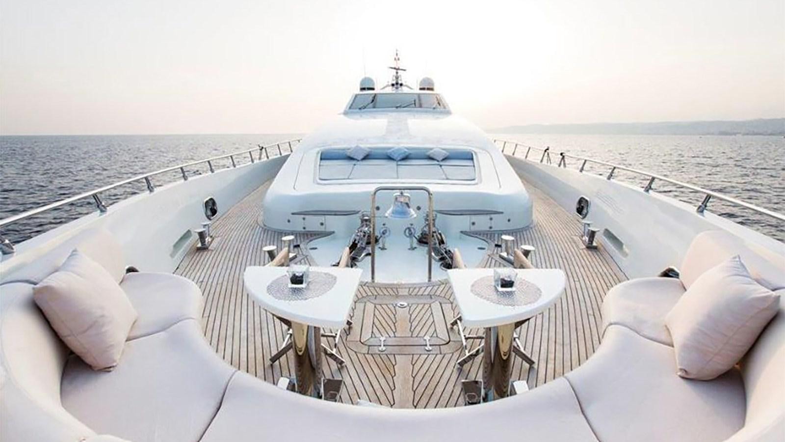 a boat on a deck aboard LIBERDADE Yacht for Sale