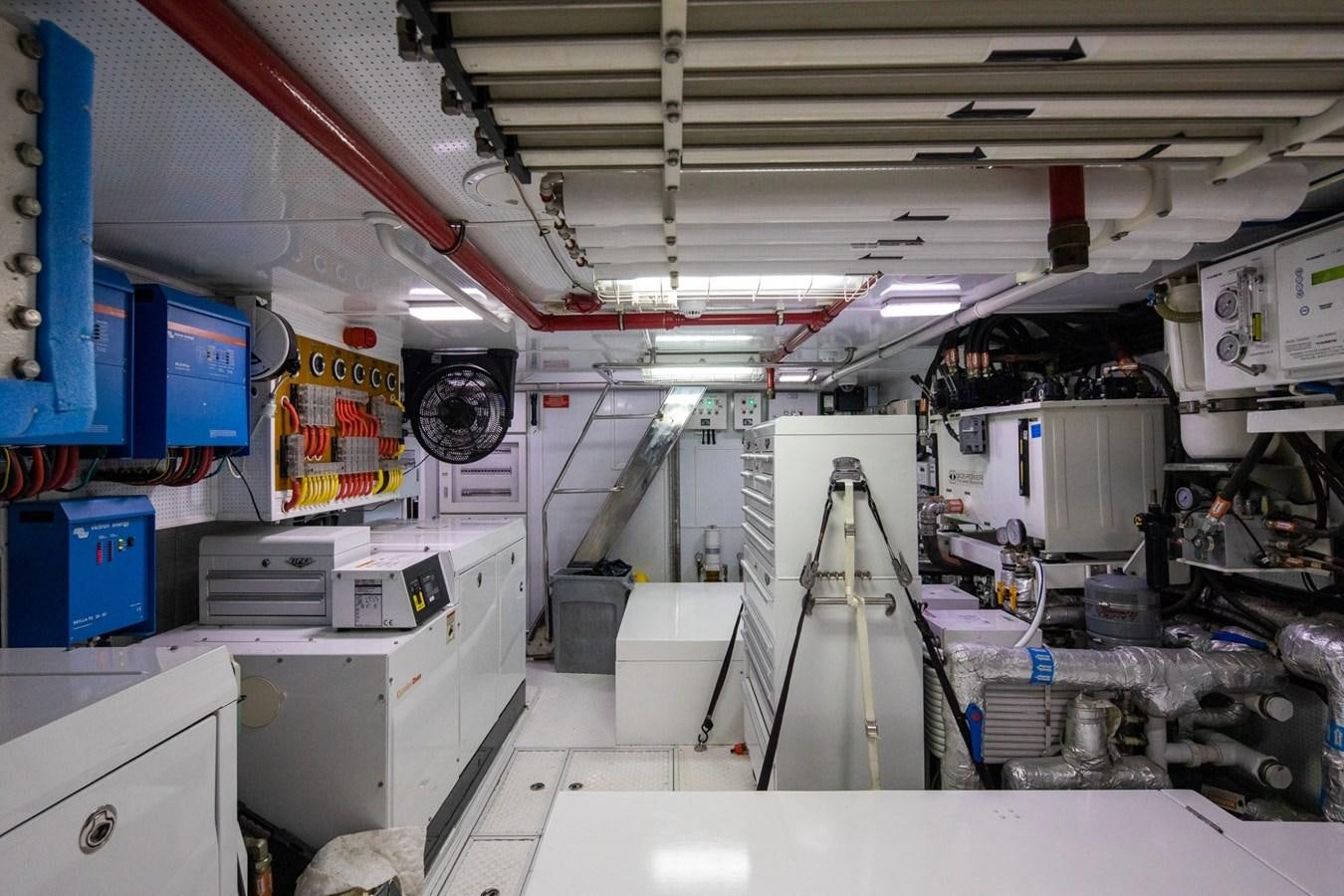 a room with machinery and equipment aboard BEYOND CAPRICORN Yacht for Sale