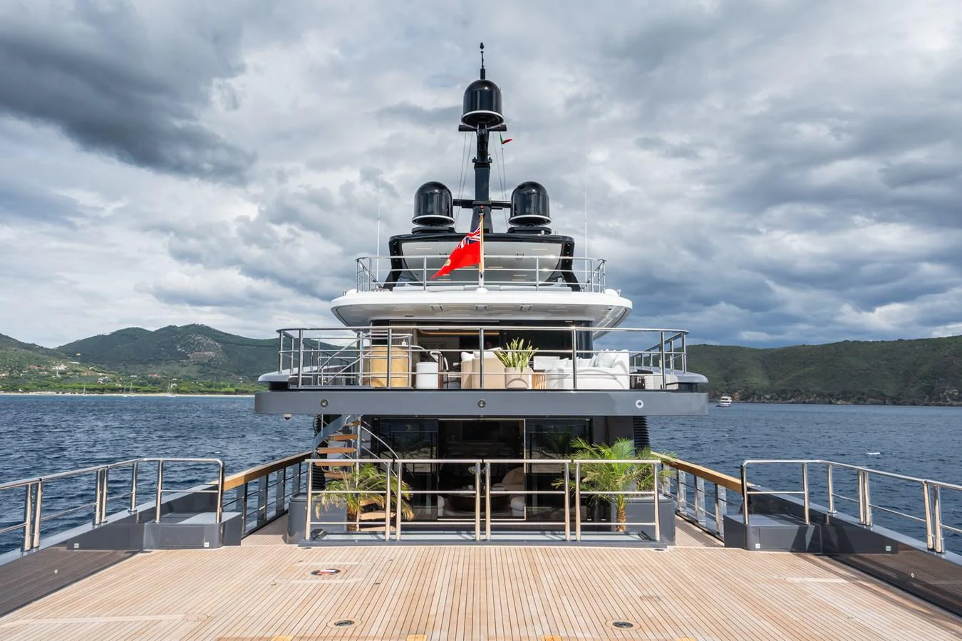 a boat on the water aboard M Yacht for Sale
