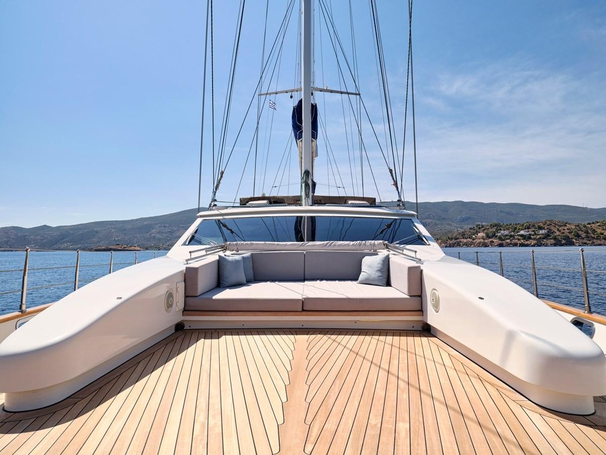 a boat on a deck aboard BOOBALE Yacht for Sale