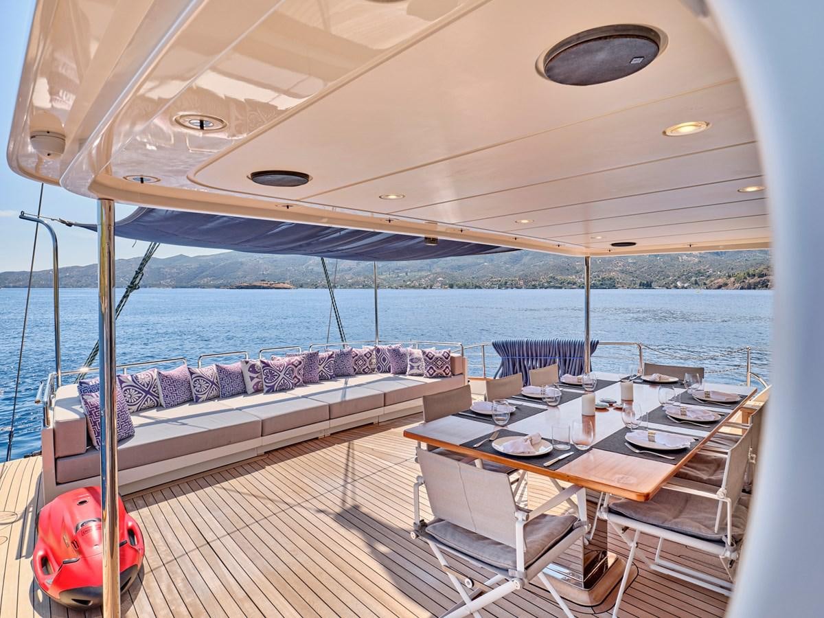 a boat on the water aboard BOOBALE Yacht for Sale