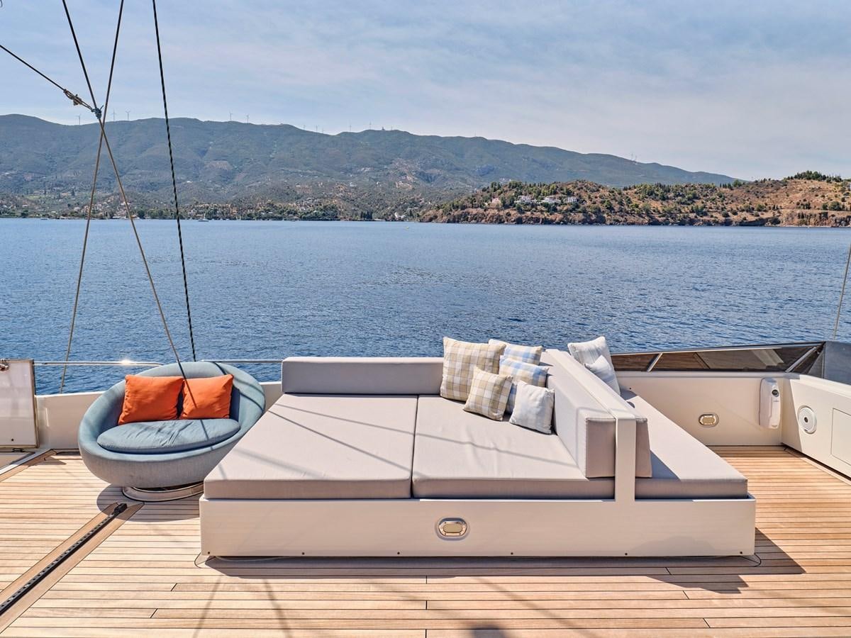 a boat on a deck aboard BOOBALE Yacht for Sale