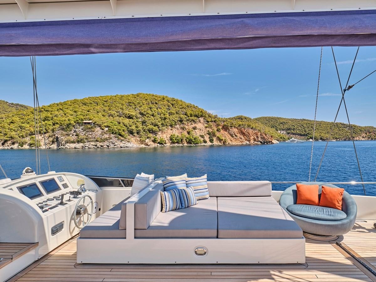 a boat on the water aboard BOOBALE Yacht for Sale