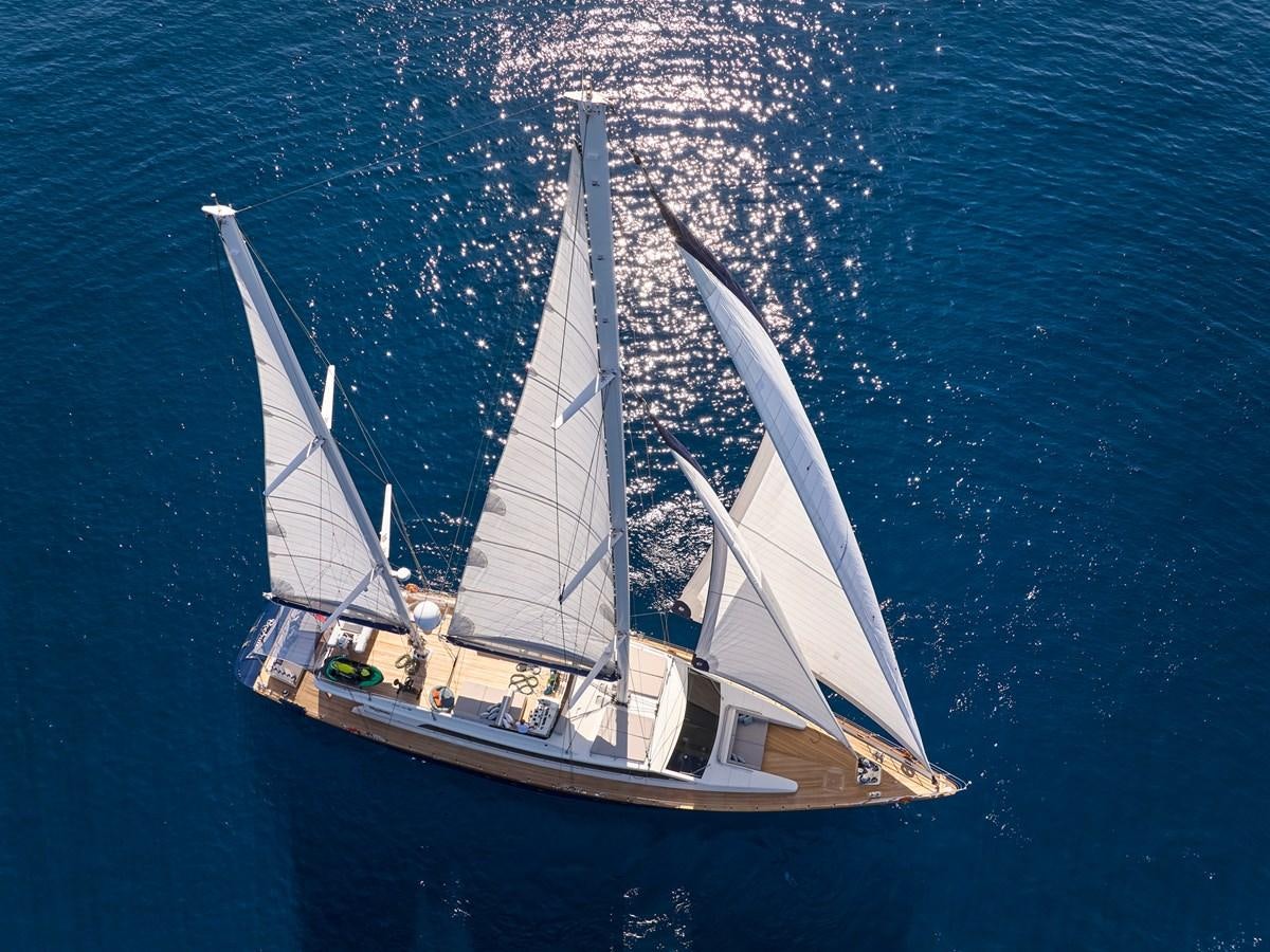 a sailboat in the water aboard BOOBALE Yacht for Sale