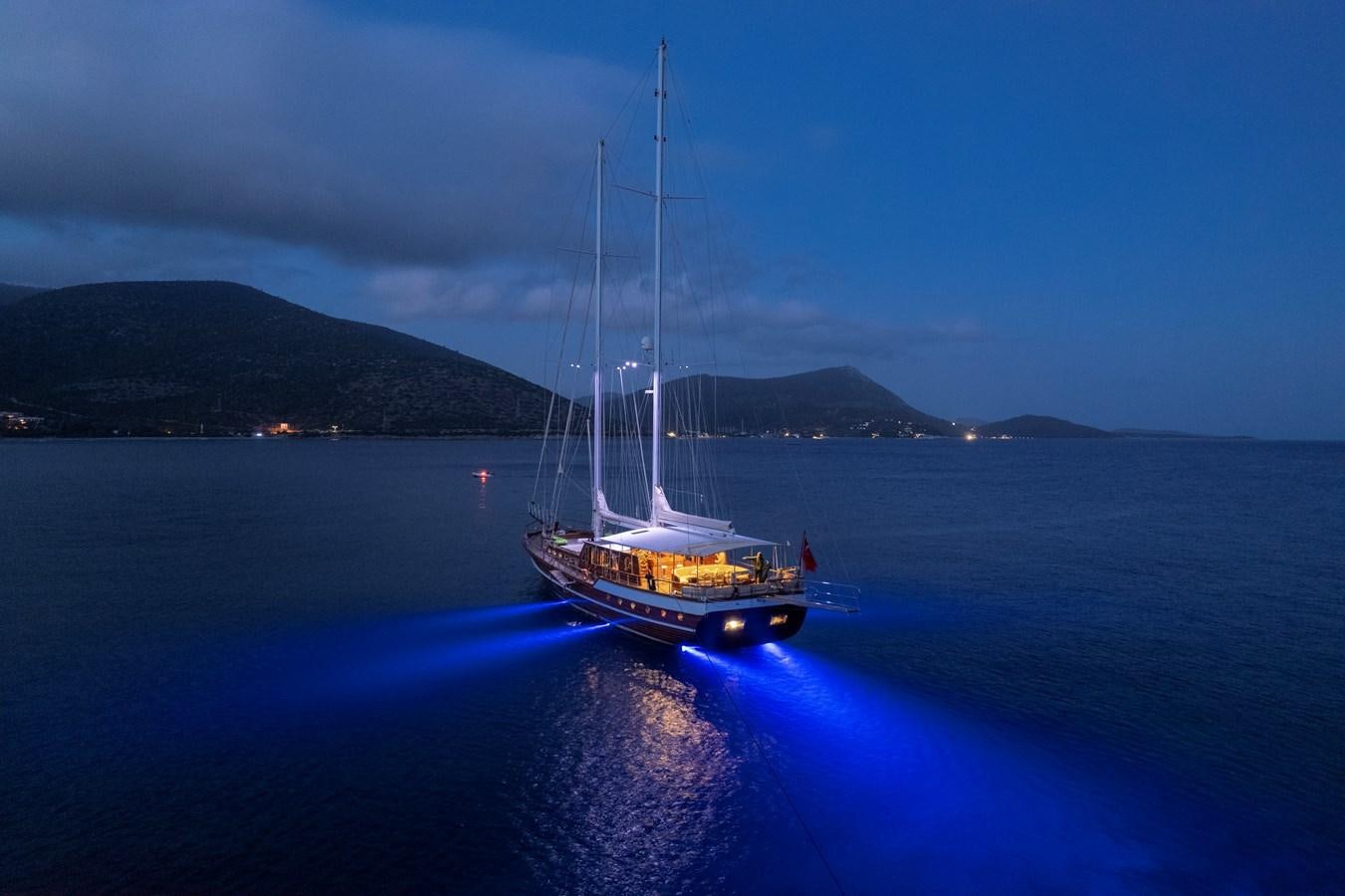 a boat in the water aboard L'ORIENT Yacht for Sale