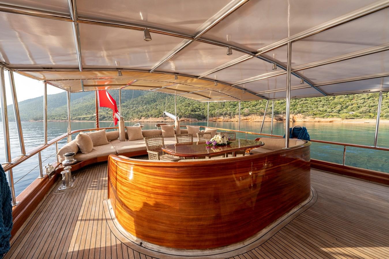 a boat on the water aboard L'ORIENT Yacht for Sale