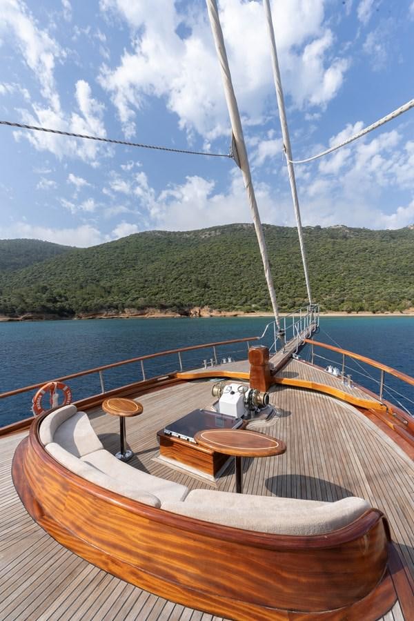 a boat on the water aboard L'ORIENT Yacht for Sale