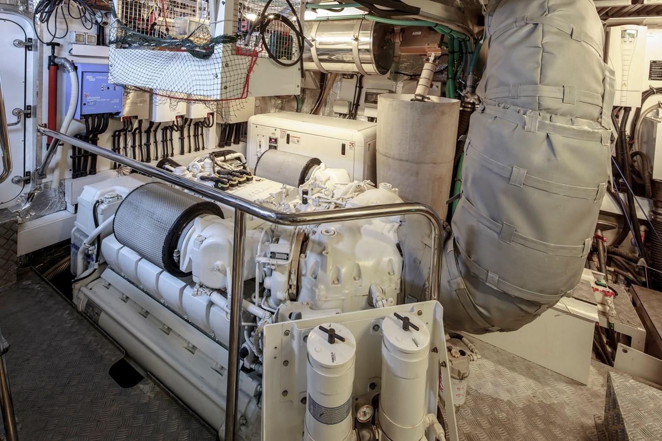 a machine in a room aboard SSM Yacht for Sale