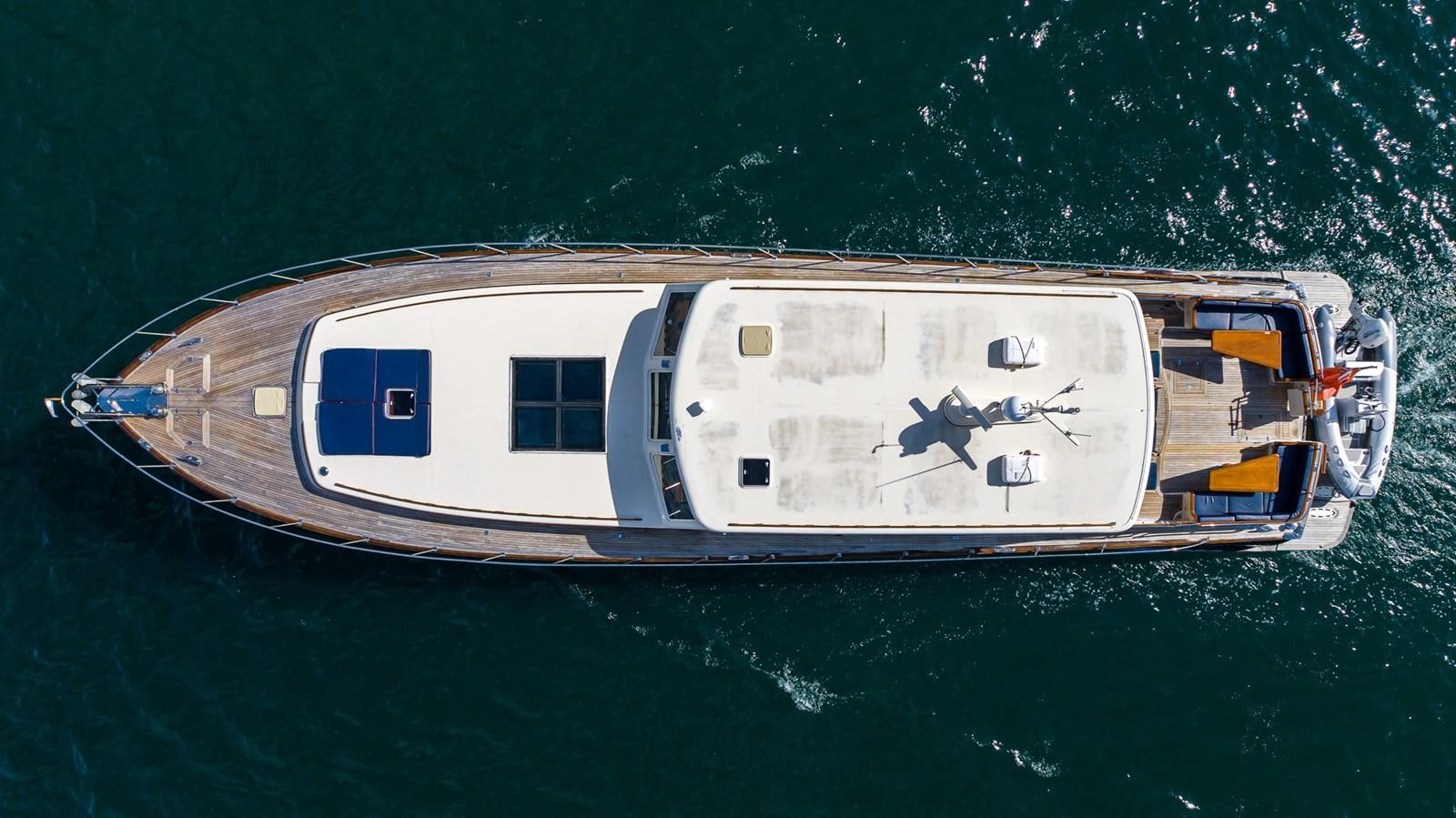 a boat in the water aboard 85 CLASSIC Yacht for Sale