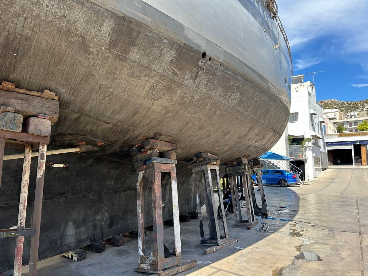 a building under construction aboard MOTORSAILLOR Yacht for Sale